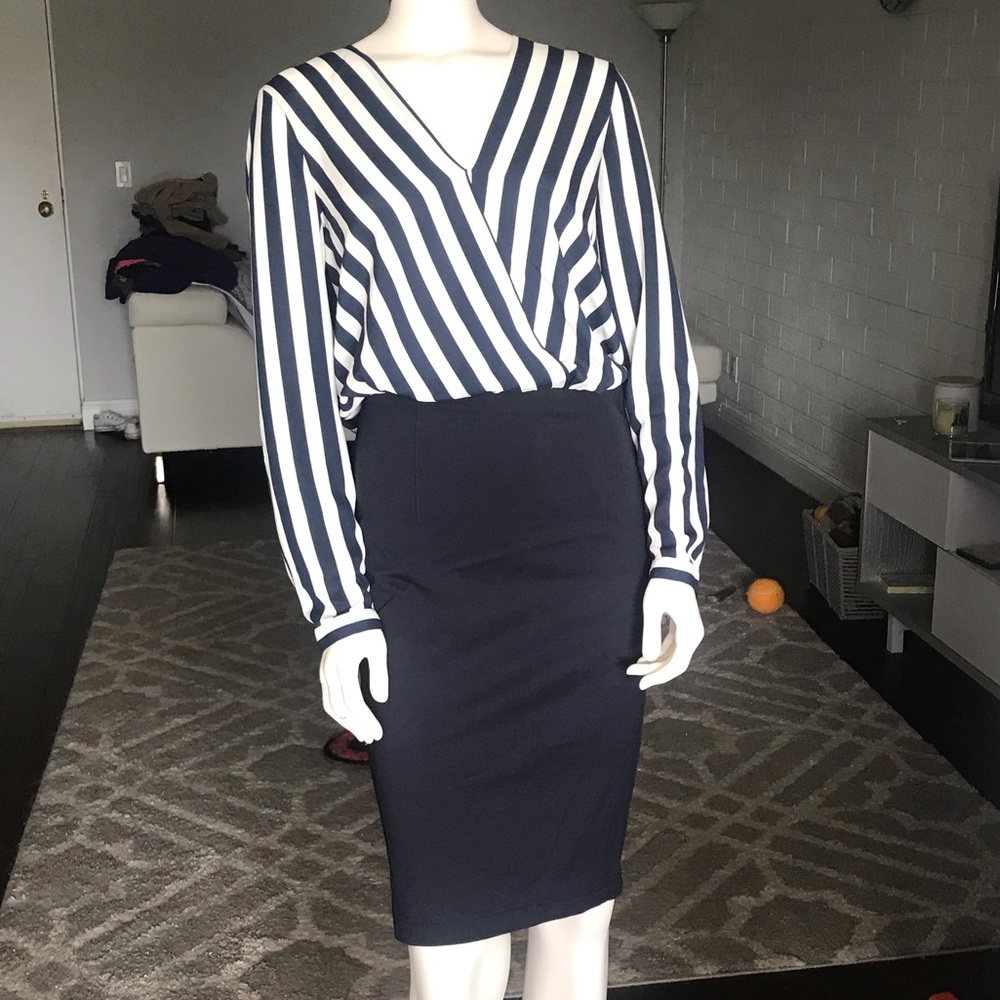Navy H&M Pencil Dress
